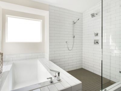 Large Format Tile Walls in Shower